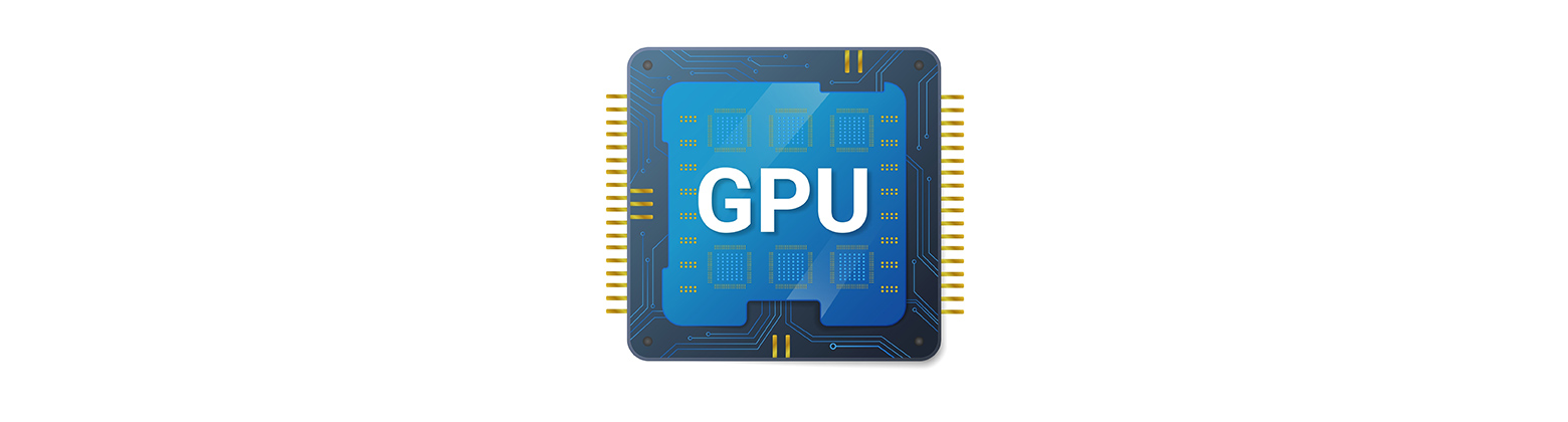 Diagram showing GPU architecture with thousands of parallel processing cores compared to CPU architecture