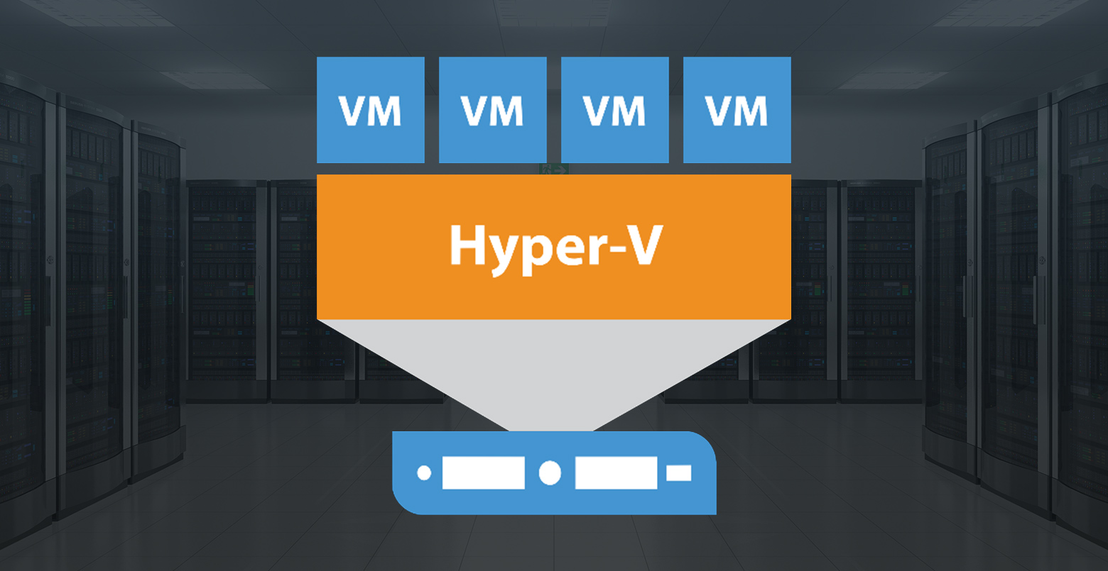 Diagram showing Hyper-V Integration Services communication between host OS and guest VMs